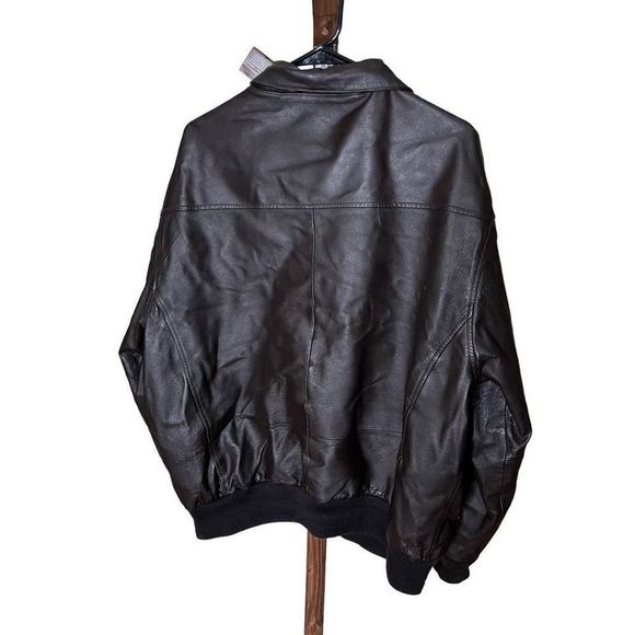 Air Force Airborne Leather Jacket Large - Picture 2 of 5